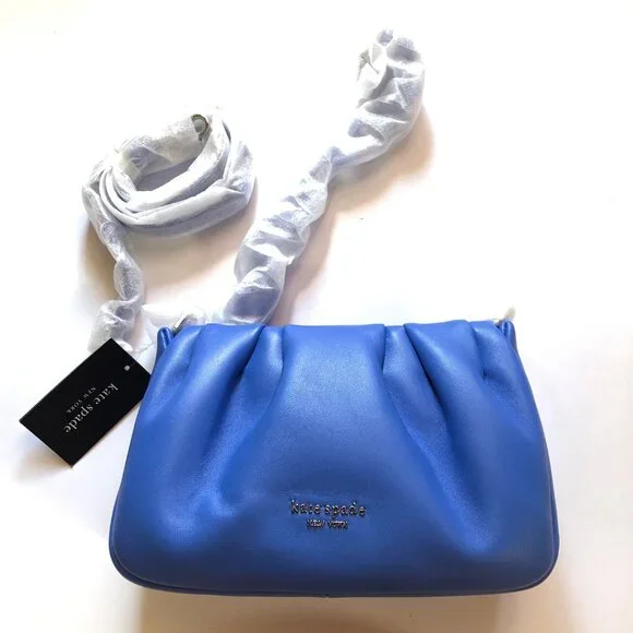 NWT Kate Spade Fluorite Blue Souffle Crossbody bag